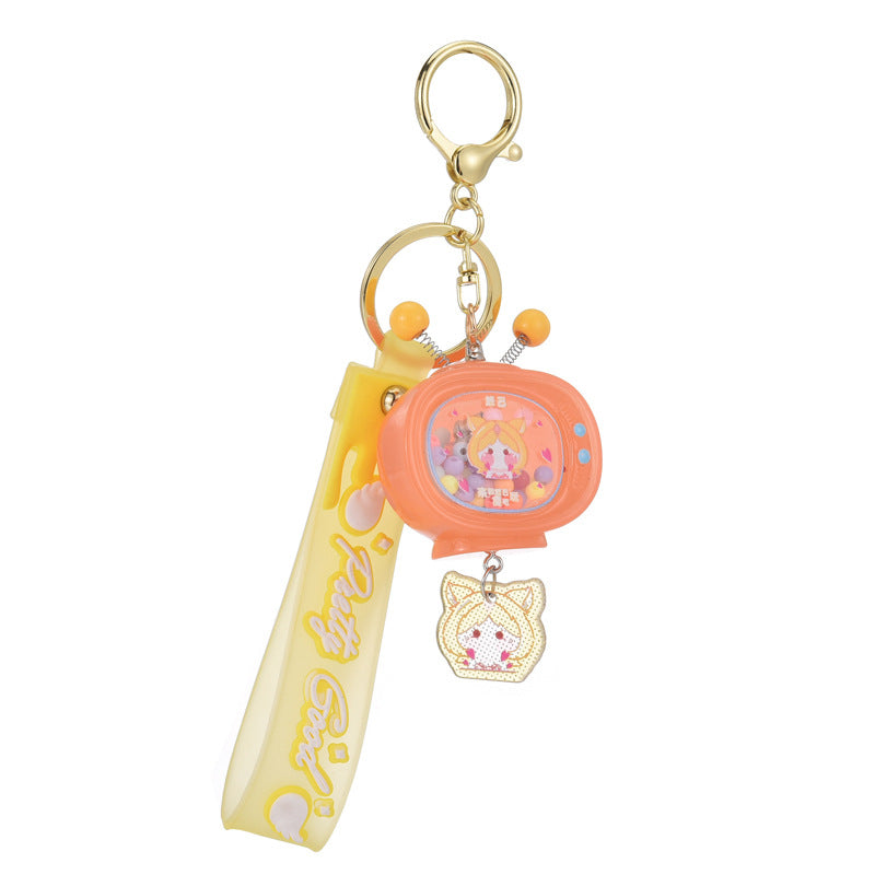 Wholesale Acrylic Doll TV Keychains